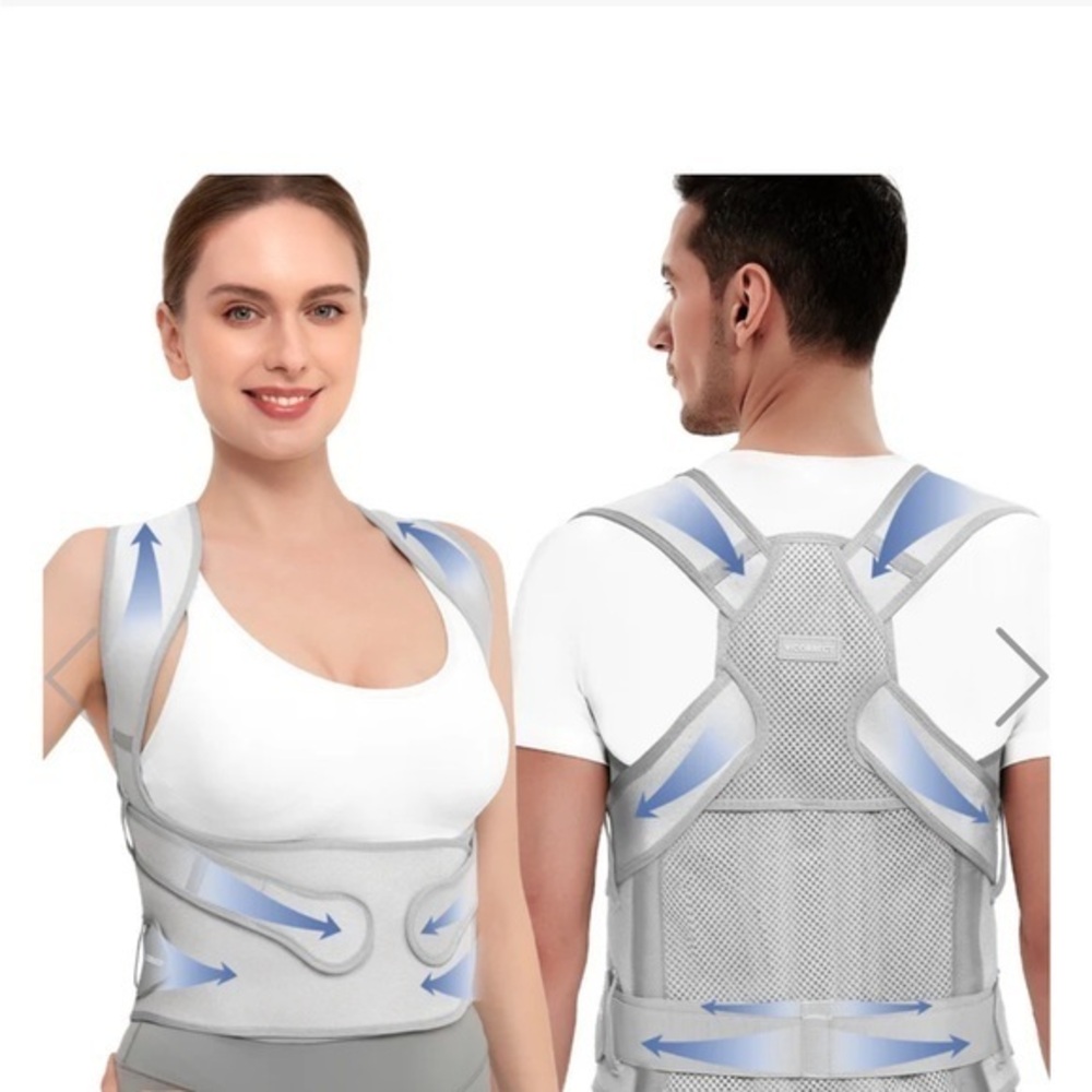 Vicorrect- Posture Corrector Back Support Brace - Shoulders Straightener Sz L